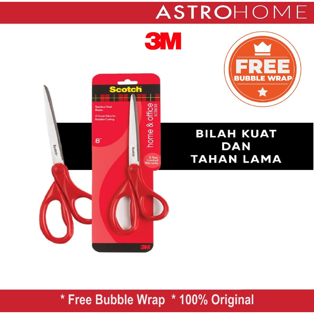 

Gunting Rumah Tangga Multifungsi Scotch 3M Household Home & Office Scissors 8 Inch 1408