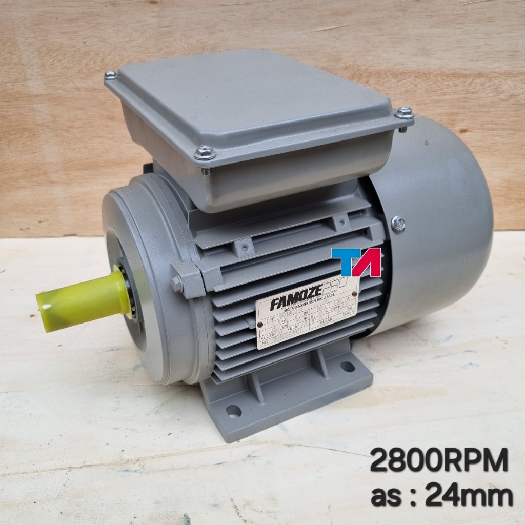 DINAMO | ELEKTRO MOTOR 2HP 3HP 1 PHASE 1400RPM 2800RPM FAMOZE PRO