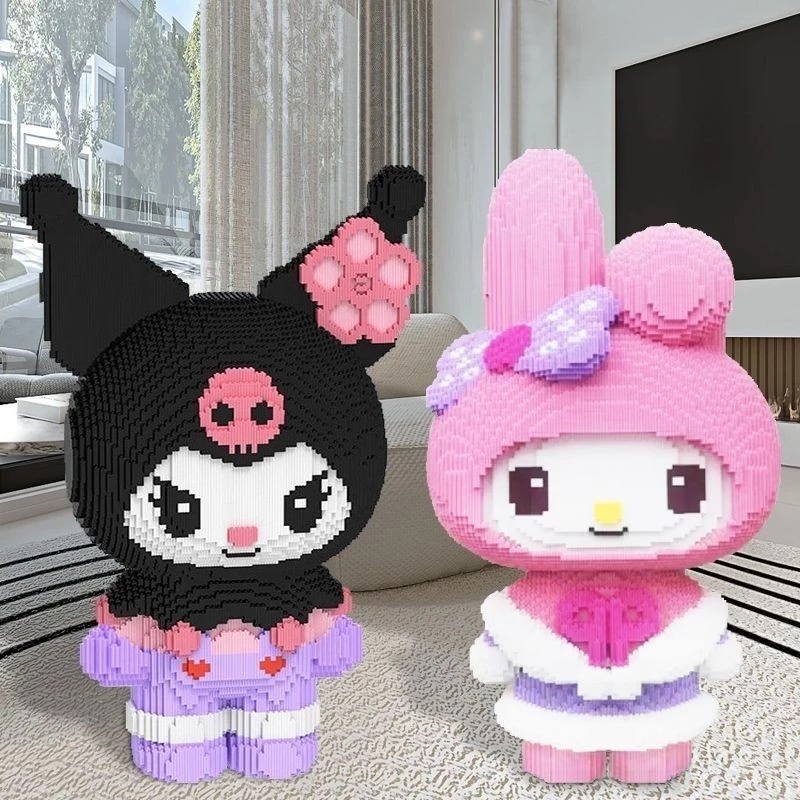 best sale 55cm lego bricks jumbo kuromi besar nano block sanrio anime series bricks education nano