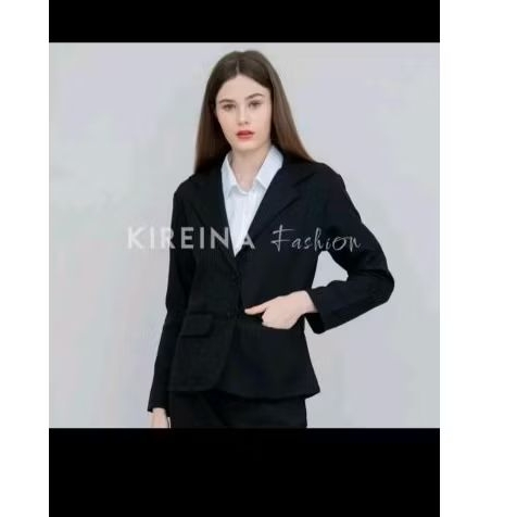 blazer/jas wanita hitam (preloved)