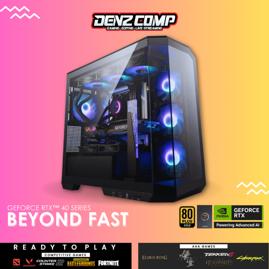 PC RAKITAN AMD RYZEN 7 9800X3D / RTX 4070Ti SUPER / DDR5 32GB / NVMe 1TB - PC GAMING DESAIN