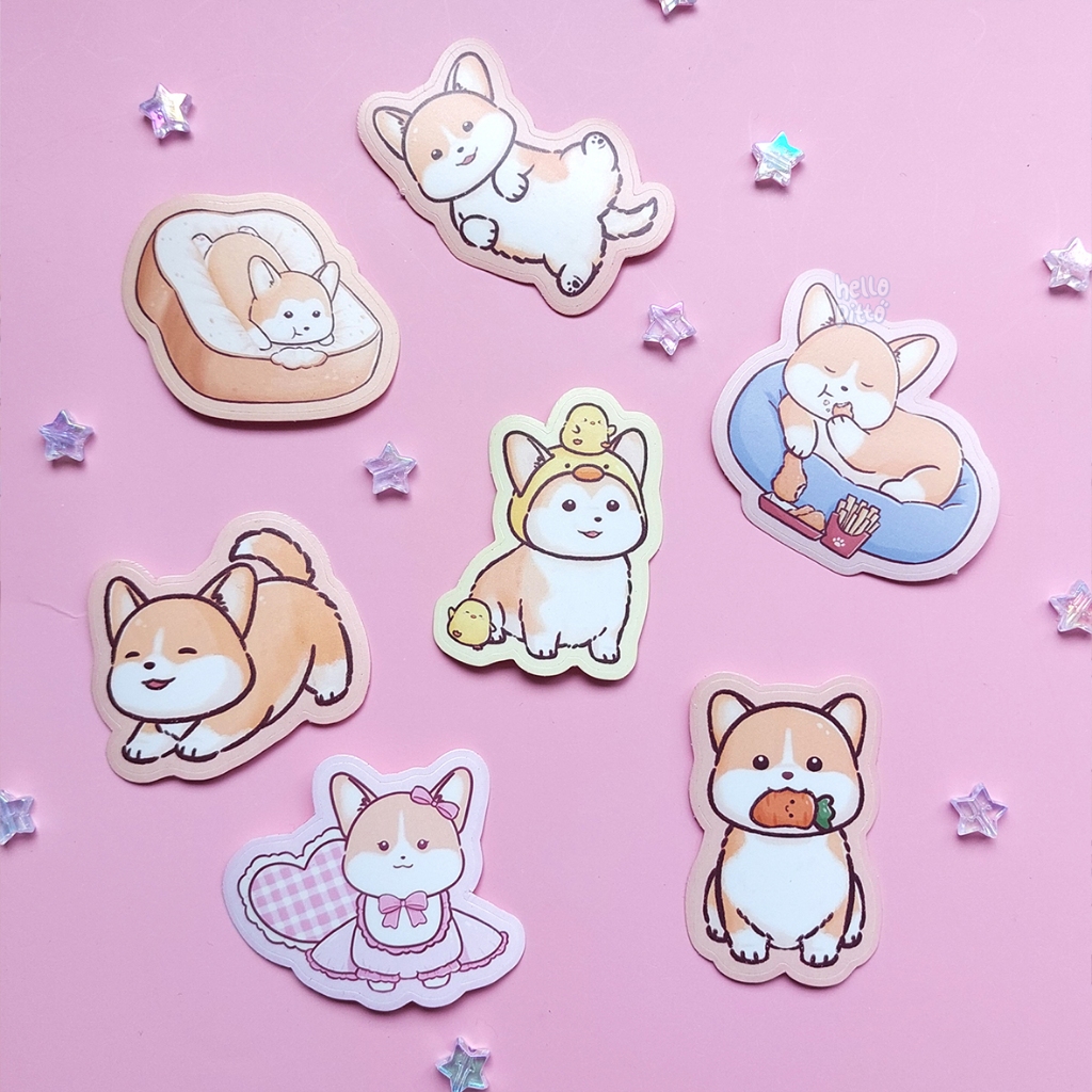 

Various Corgi Die Cut Sticker