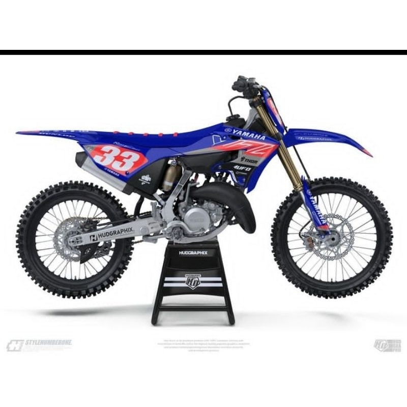 DECAL STIKER FULL BODY YZ 125-YZ 125 X-YZ 250-YZ 250 FX BISA REQUES NAMA NO SEPONSOR DLL
