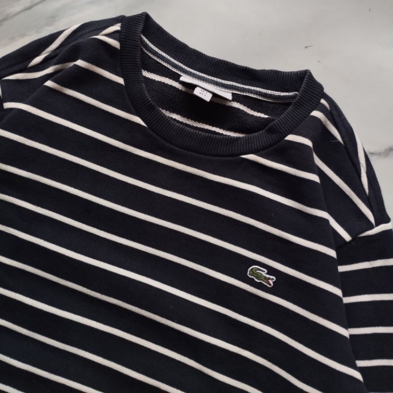 Crewneck Lacoste Stripe