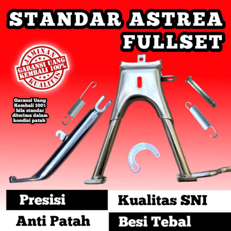 standart standar jagang jagrak tengah 2 dua 1 satu samping set as pir per tapal tapak kuda honda ast