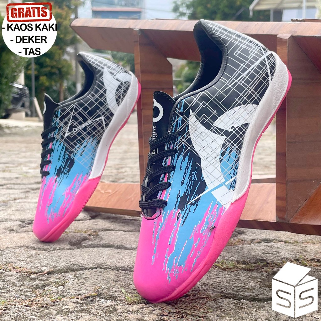 Sepatu Futsal Anak Orts Caliburn Olahraga Pria - Black Pink