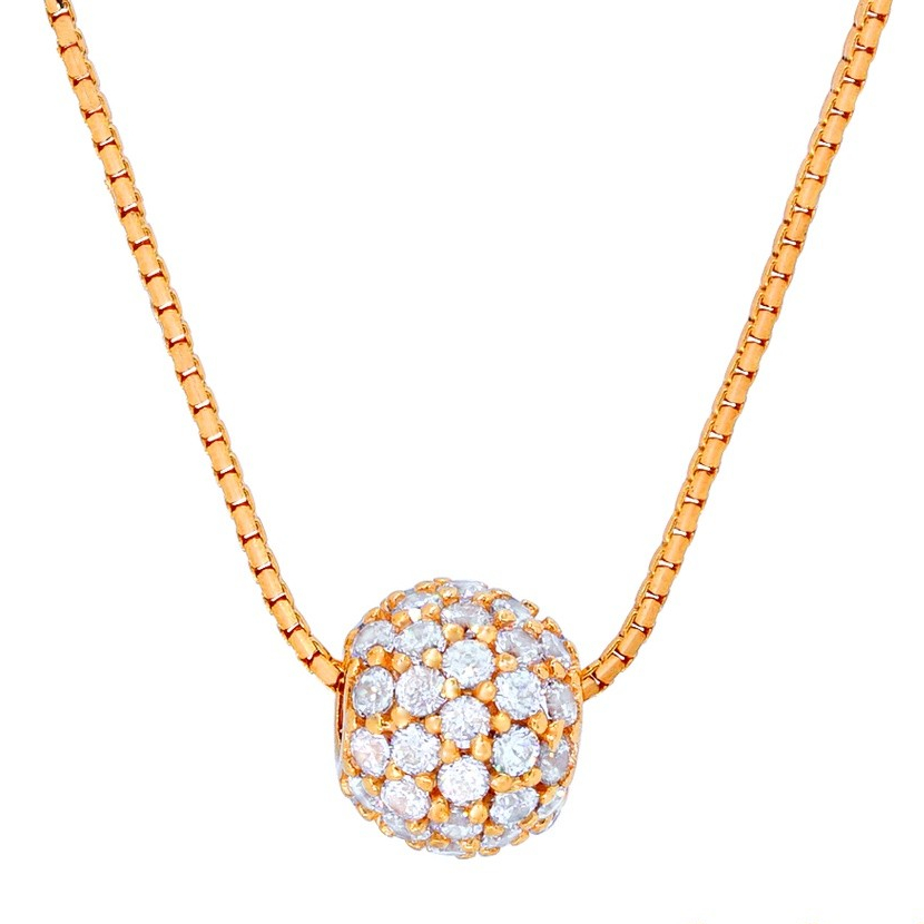 Kalung Emas Asli 5gram Kadar 875 Model Itali Liontin Bola Ada Surat