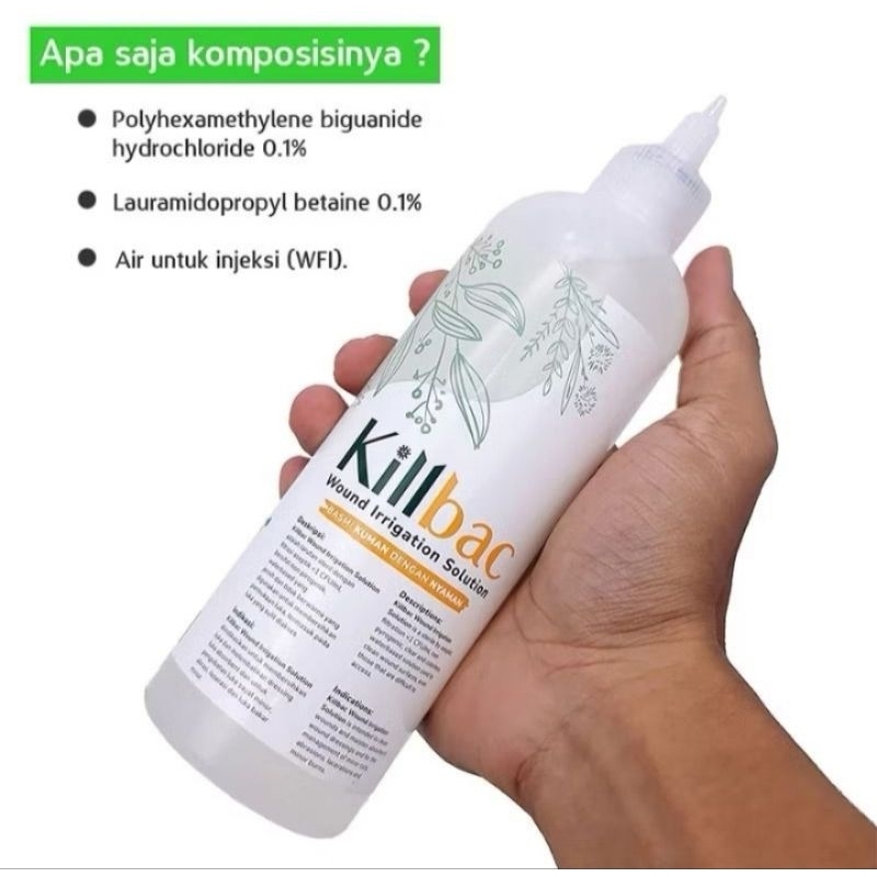 KILLBAC Pencuci Luka / Cairan Pembersih Luka 350ml