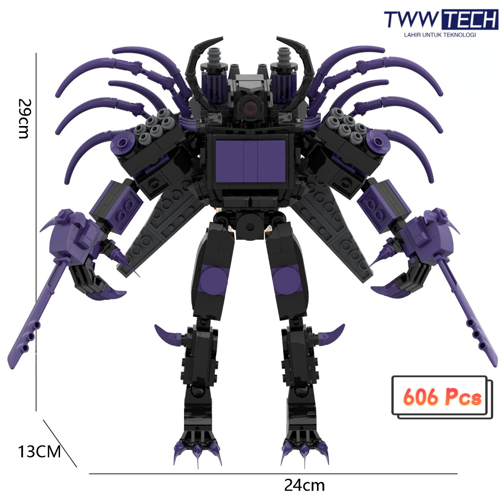 TWW Skibidi Toilet/Titan TV Man/Titan TV Man Murah/Titan TV Man Upgrade/Model Building Blocks