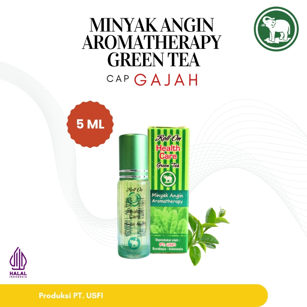 Cap Gajah Minyak Angin Aromatherapy Health Care 5 ML - Green Tea