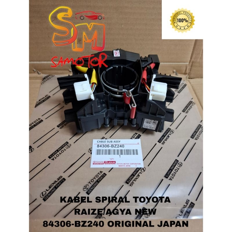 Kabel cable spiral Toyota Raize Agya new 84306-BZ240 Original Japan