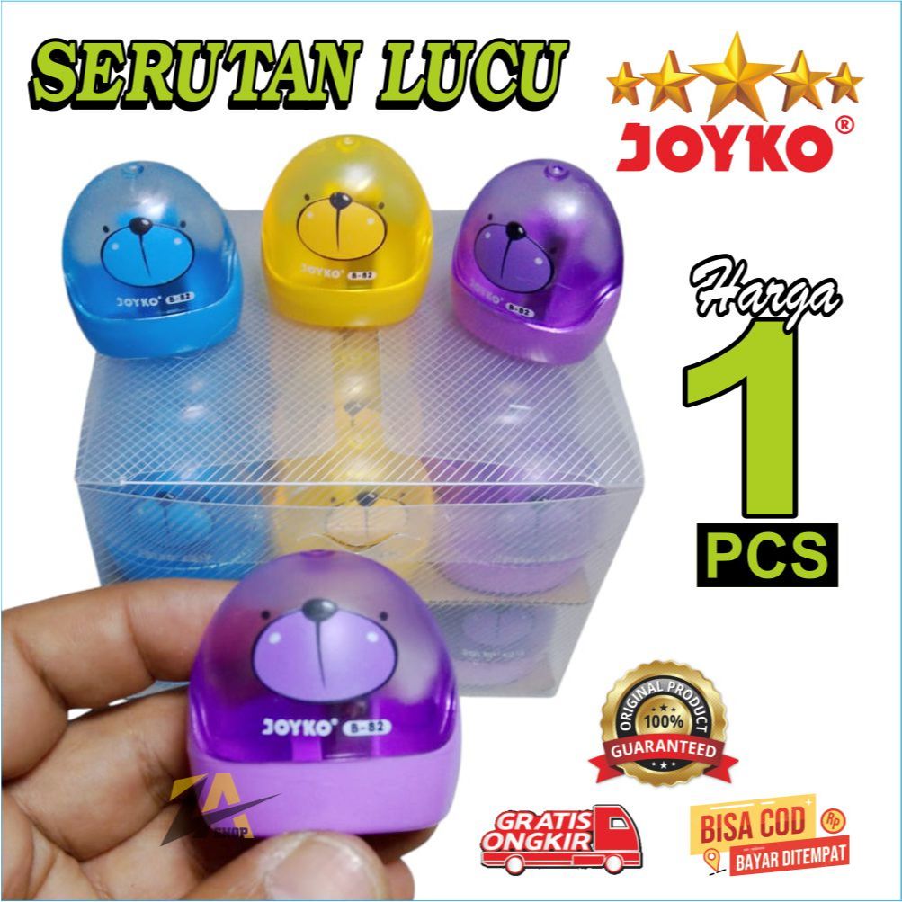 

Serutan Joyko Rautan Pensil,Serutan Pensil JOYKO, Peruncing Pensil,Joyko Sharpener B-82 HARGA SATUAN