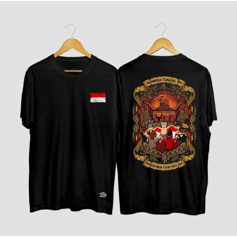 KAOS INDONESIA BHINEKA TUNGGAL IKA MOTIF BATIK