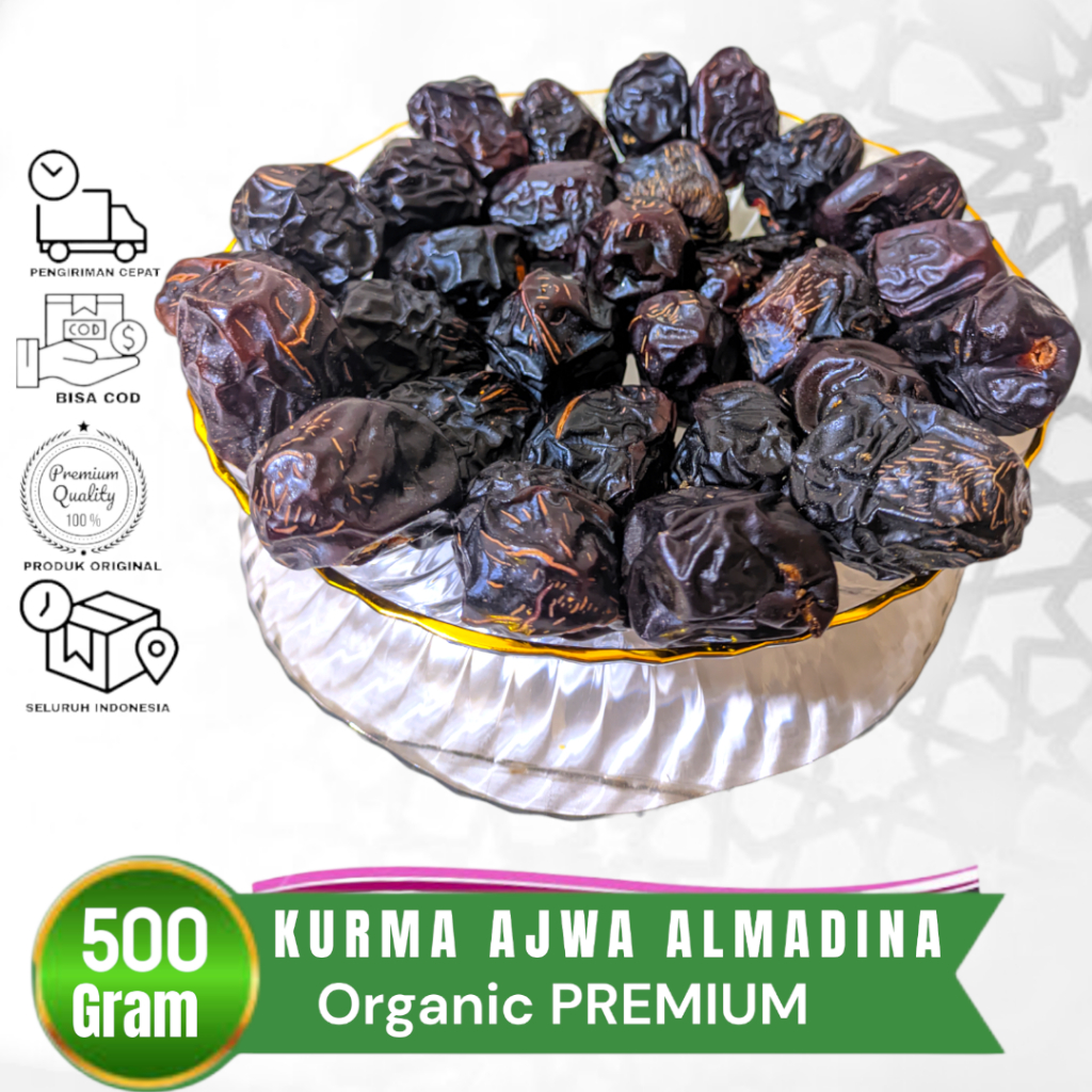 

RB Kurma Ajwa Madinah Kurma Ajwa Madinah Premium Casttle Farm Organic, Kurma Sunnah Nabi, Kurma