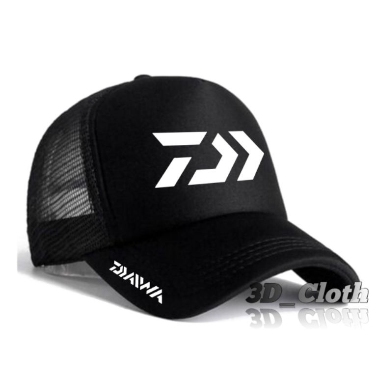Kejar Sekarang Topi jaring trucker mancingTopi trucker pria wanita mancing model logo DAIWA