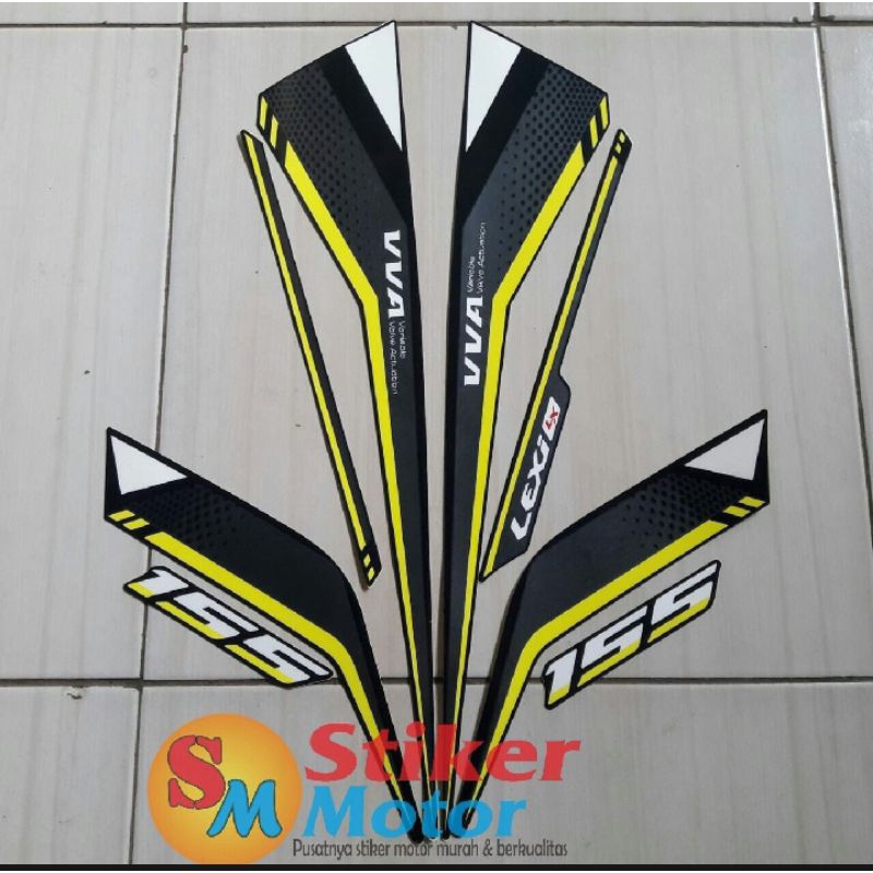 striping sticker Yamaha Lexi 155 tahun 2024