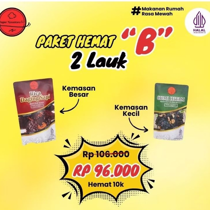 

Paket Hemat B (2 lauk)