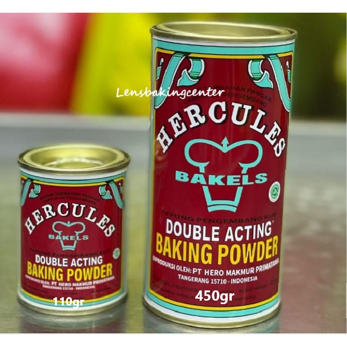 

Baking Powder Hercules Halal 110 gr / 450 gr | Hercules Baking Powder Double Acting 110gr / 450gr | Pengembang Kue Hercules Halal 110gram / 450gram / 110 gram / 450 gram