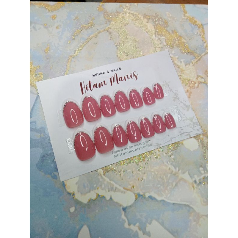 French nailart/ jelly nailart / kuku palsu natural/ nailart warna kuku/ nailart natural/ nailart uju