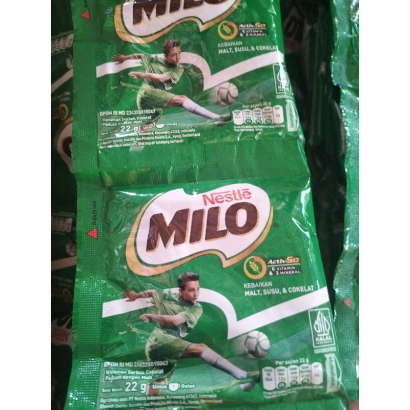 

Milo 1 renceng isi 10 pcs