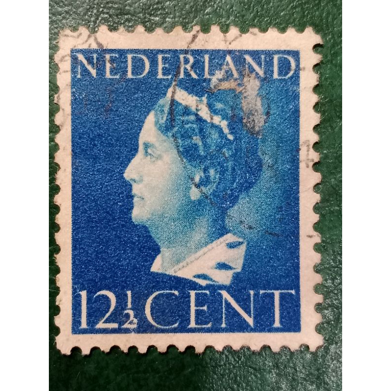 

Prangko Nederland 12½ Cent Ratu Wilhelmina Tahun 1940 USED