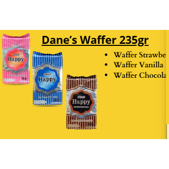 

Dane’s Waffer 235gr WAFFER STRAWBERRY/COKLAT/VANILA