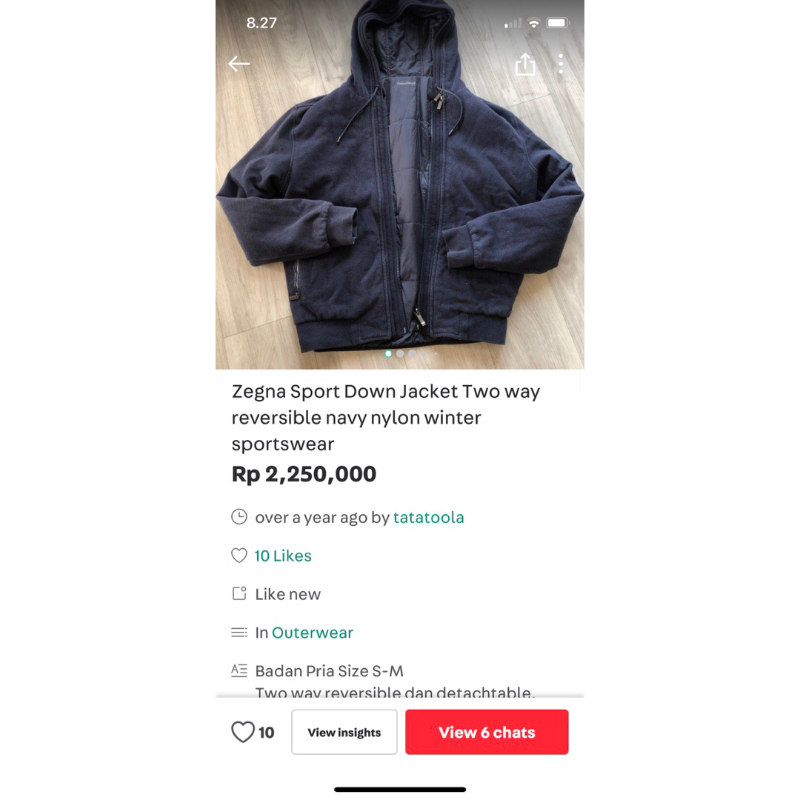 Zegna Two way reversible jacket