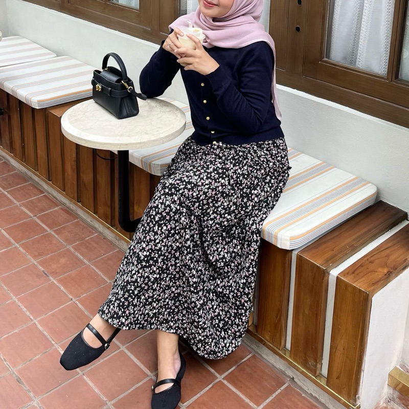 Adelia Skirt | Floral Skirt | Rok Korea