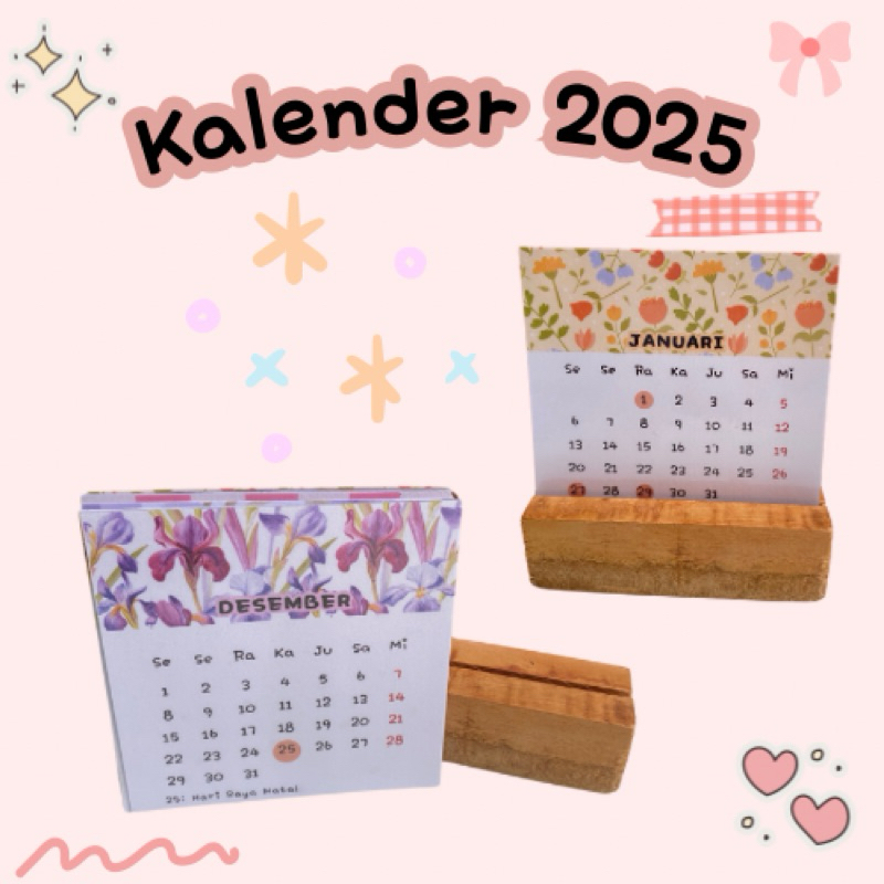 

Kalender 2025 / Kalender Mini / Kalender Aesthetic / Kalender Meja