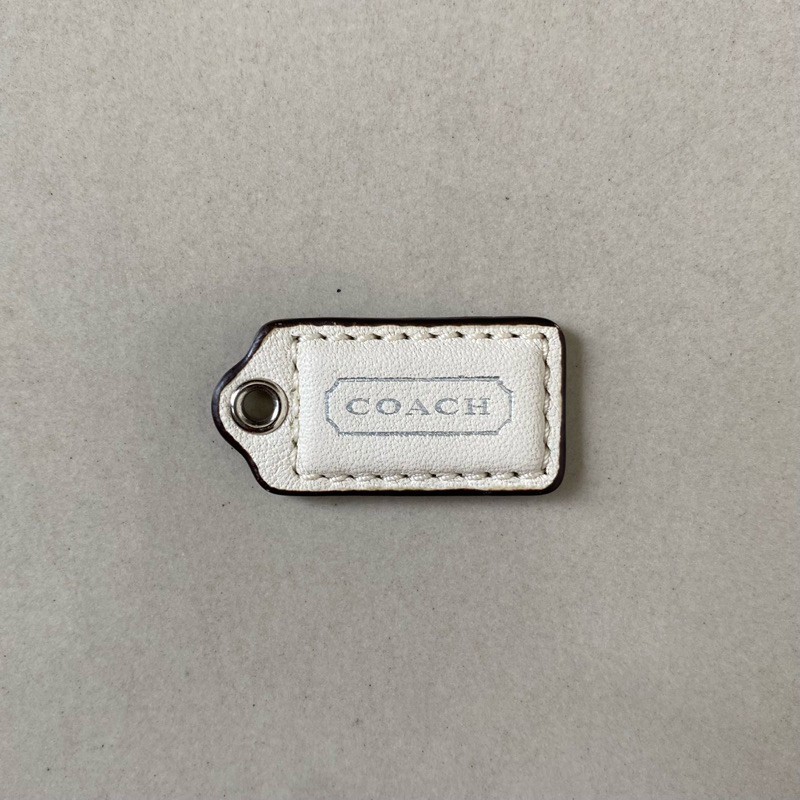 Coach Hang Tag - White (Silver Ink)