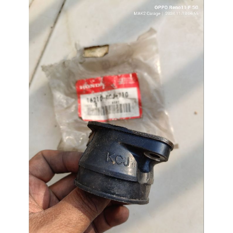 intake insulator manipol Honda Tiger 2000 lama tilam original JAPAN 16210 KCJ 710