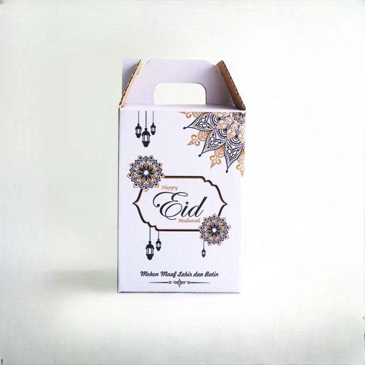 

(10 Pcs)Dus Jinjing Toples 500gr Isi 3 Box Hampers Lebaran 15x15x22 Cm Kardus Parcel Baju Idul Fitri