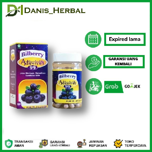 Adawiyah99 - Bilberry Adawiyah99 - Exstra Herbal Alami - Untuk Mata Minus ORIGINAL