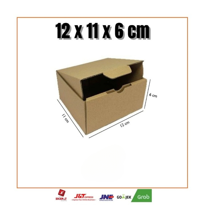 

10 Pcs Box Aksesories Hampers Gift Cokelat Polos Ukuran 12 x 11 x 6cm