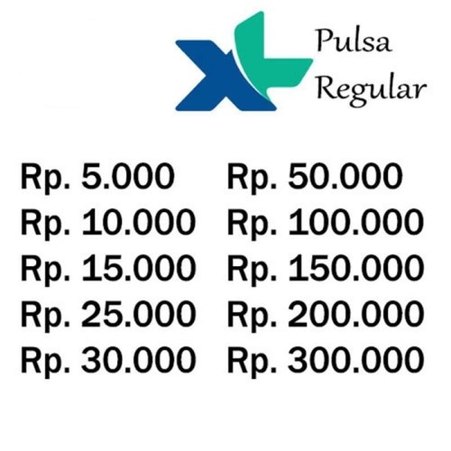 Pulsa XL Murah 5000 10000 15000  25000