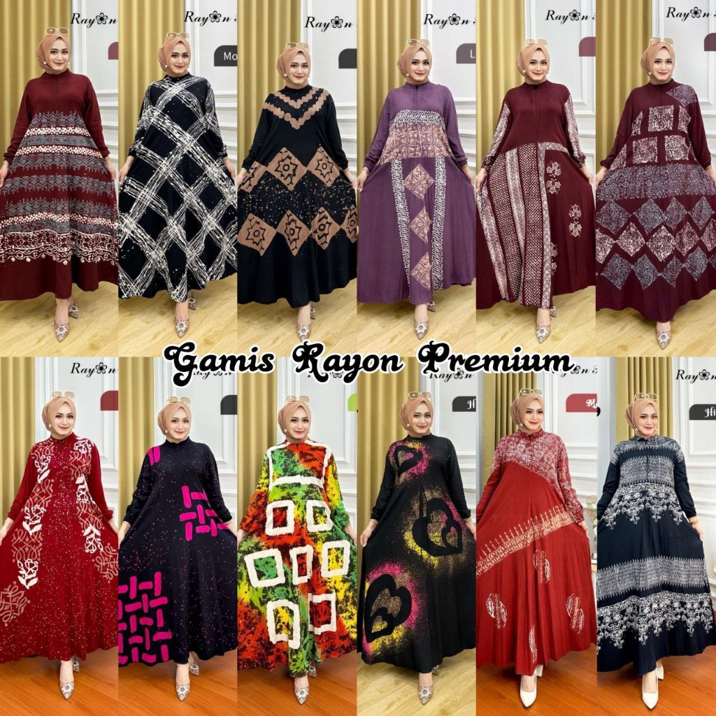 Ariefa Batik - gamis twill ori pekalongan dress malaman motif terbaru batik pekalongan dada full kan