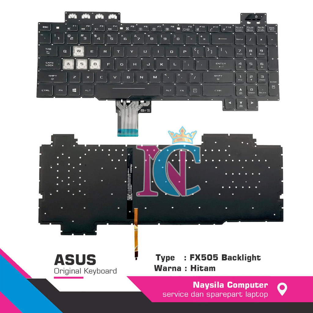 Keyboard Laptop Asus TUF Gaming FX505 FX505DD FX505DV FX505DU RGB Backlight