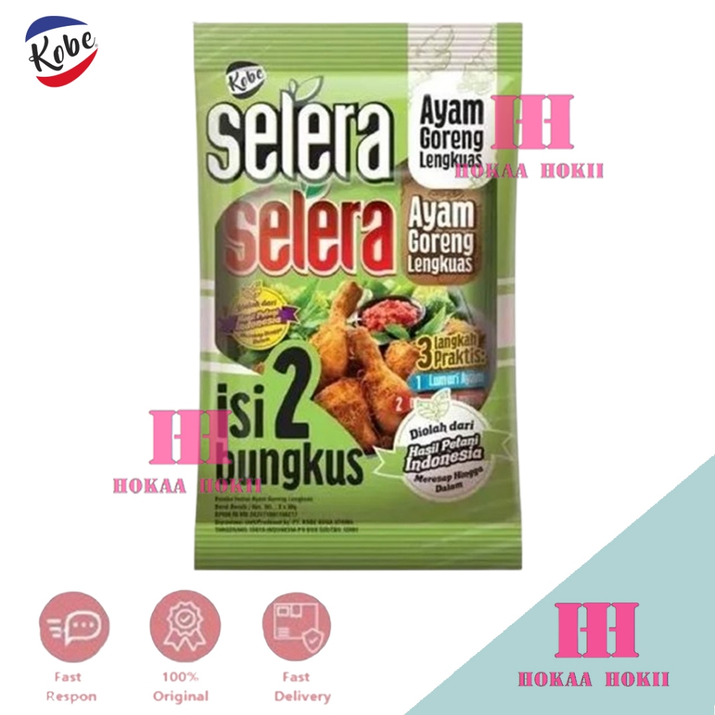 

Kobe Selera Bumbu Instan Ayam Goreng Lengkuas Isi 2 Sachet x 80gr