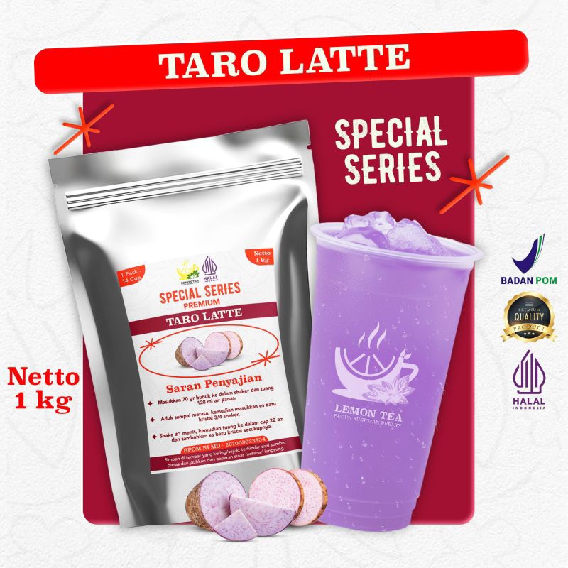 

taro latte 1kg/bubuk minuman premium