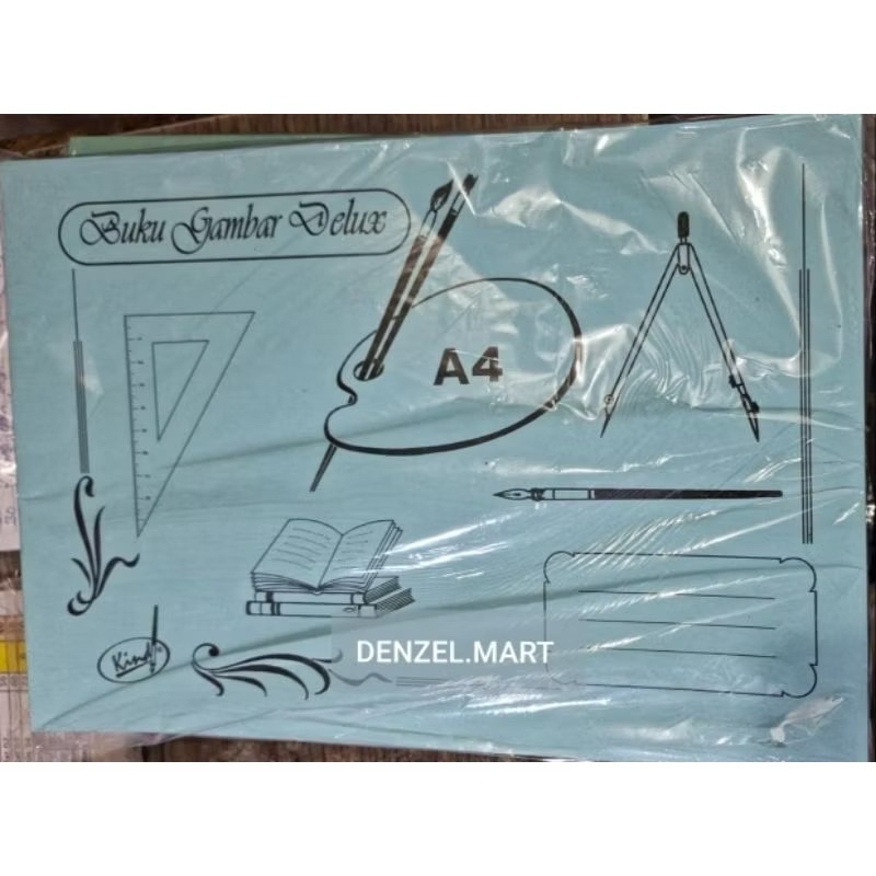 

Buku Gambar A4 deluxe murah tipis PER PAK 25 pcs