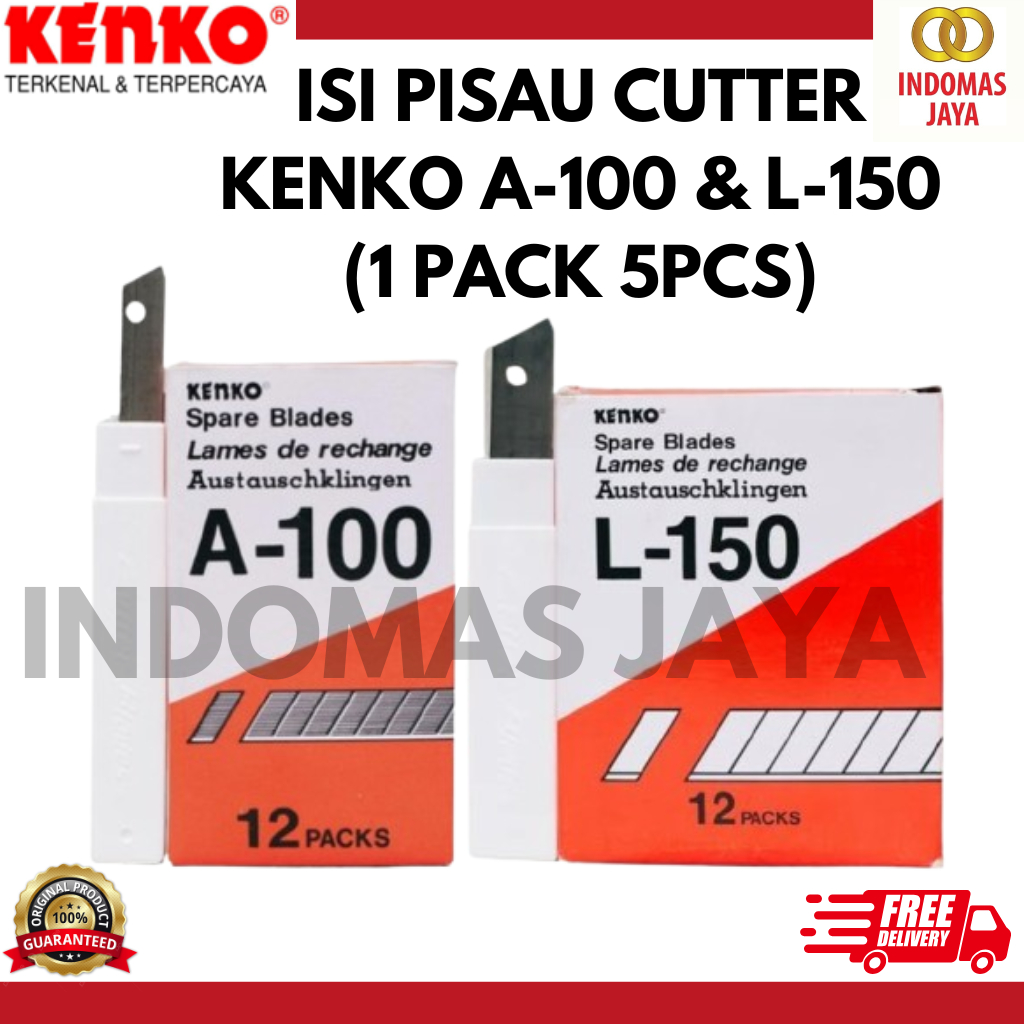 

ISI CUTTER KENKO A-100 & L-150 / Refill / Pisau Cutter Kenko Besar A-100 & L-150 / A-100 & L150 / A-100 & L 150
