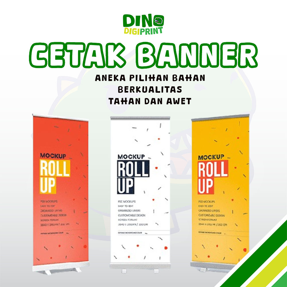 CETAK PRINT SPANDUK BANNER RANGKA DISPLAY ROLL UP BAHAN BERKUALITAS