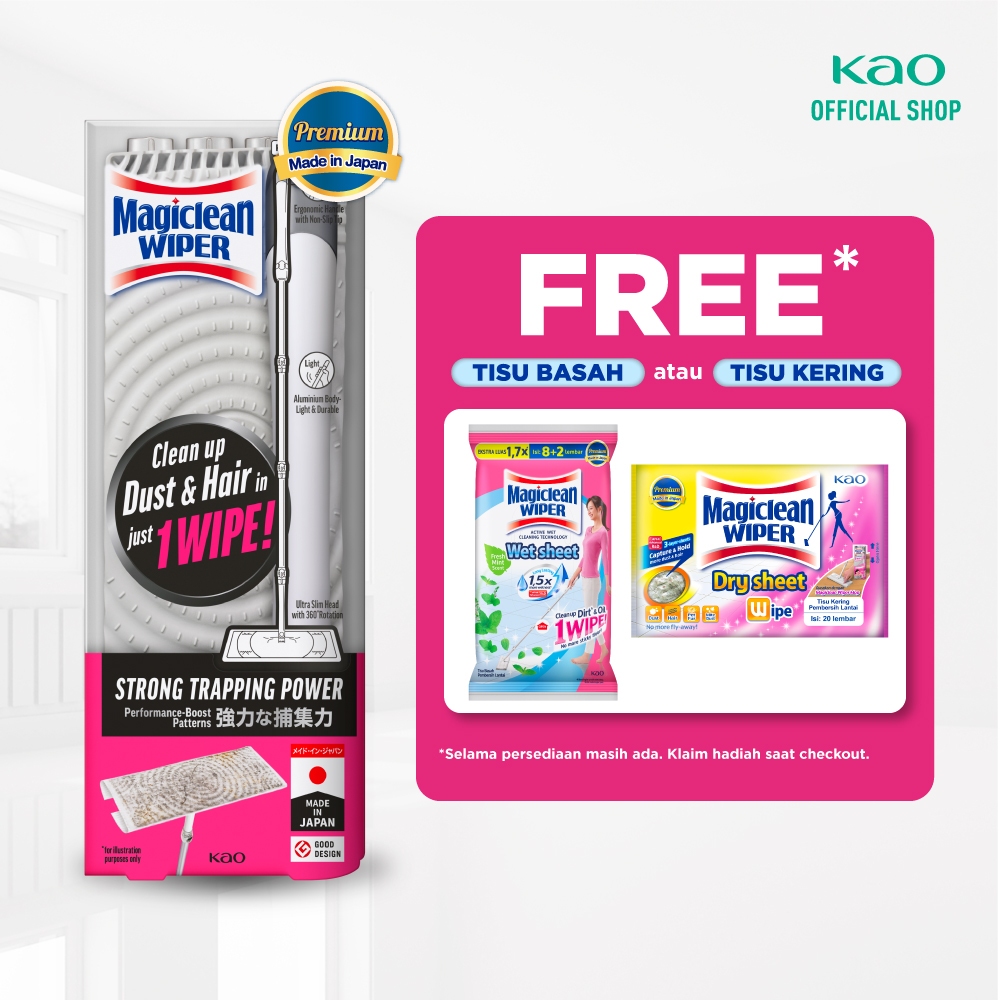 Magiclean Wiper Mop sheet Tongkat Pel Pembersih Lantai 1pcs Bersihkan Lantai, Dinding, langit - lang