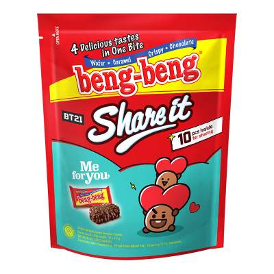 

Beng beng Share It Wafer Rice Crispy rasa Cokelat 10 x 9.5g