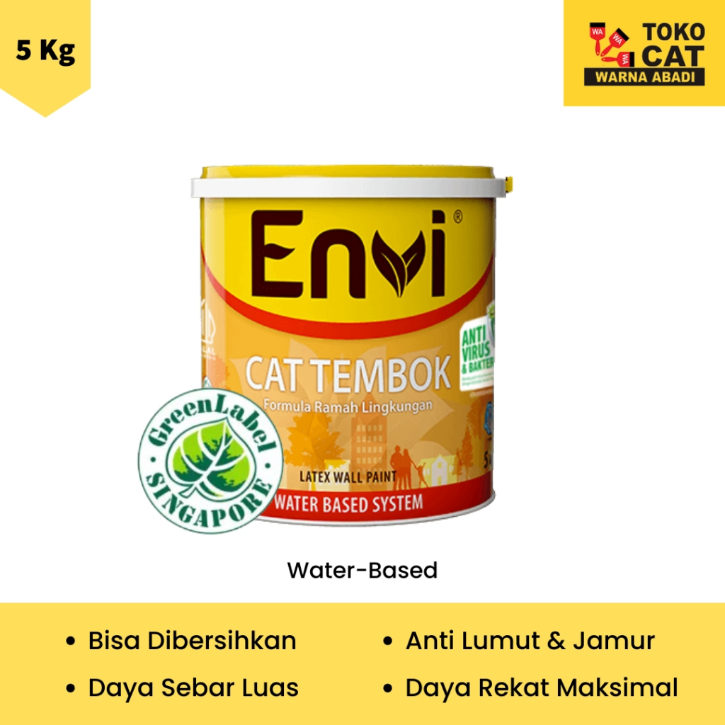CAT TEMBOK WANGI ENVI 5 KG - CAT INTERIOR