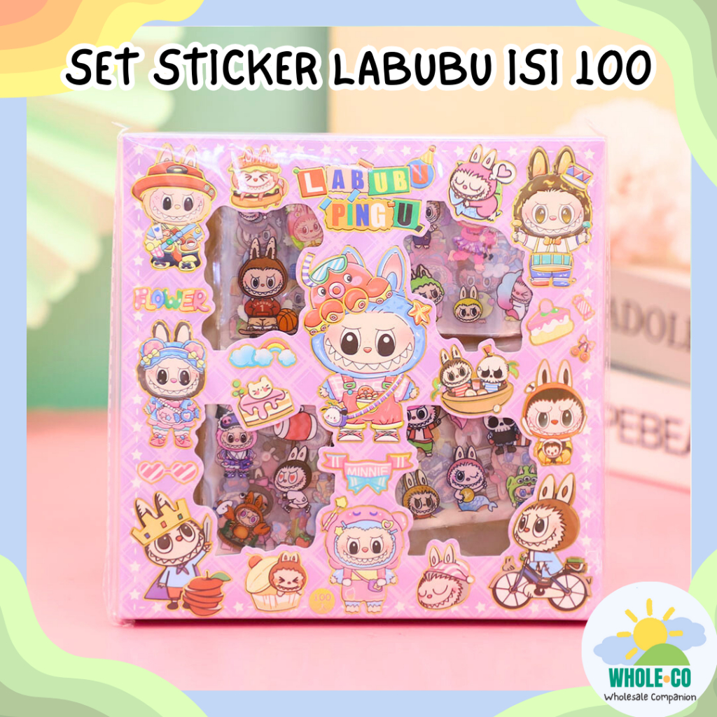 

Set Stiker Labubu Isi 100 Premium Sticker Pack Aesthetic Tahan Air The Monsetrs Pastel Lucu Unik Imut Termurah Grosir Cod