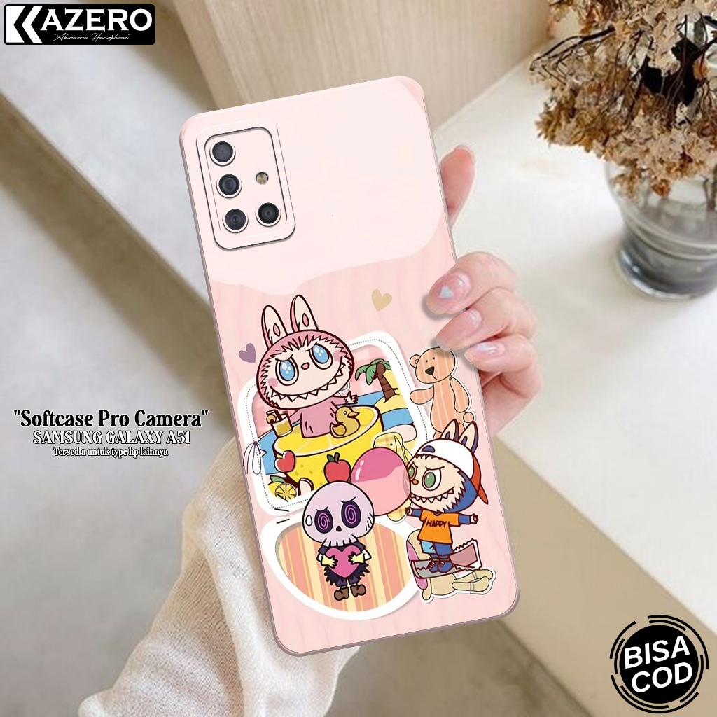 Kesing Samsung Galaxy A51 - Kazero Fashion Case Kartun - Case Samsung Galaxy A51 - Pelindung Hp - Ca