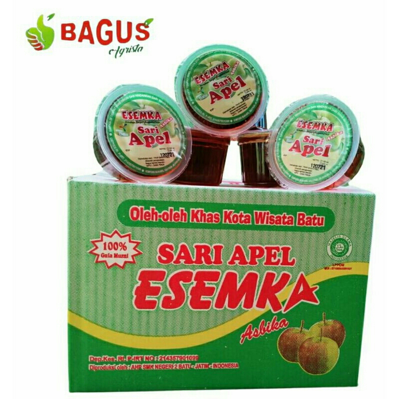 

Sari Apel kemasan 120 ml isi 18 cup