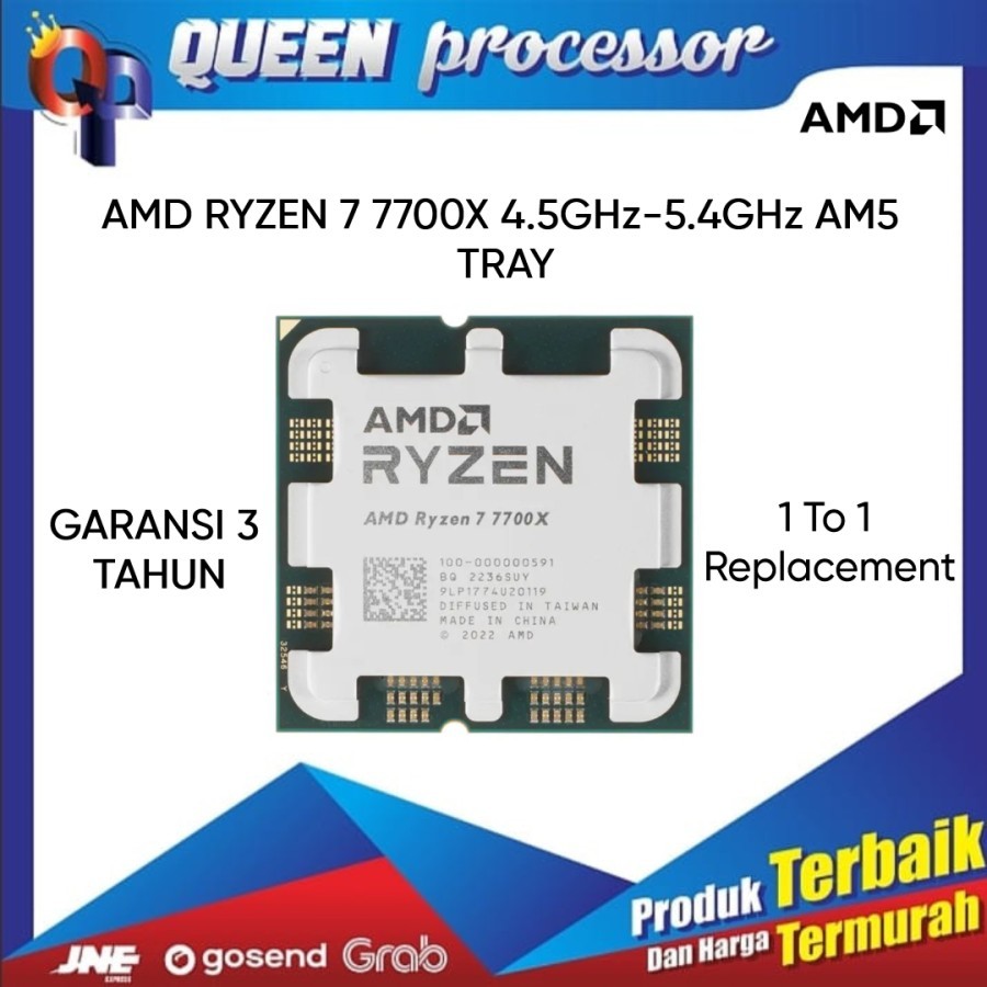 PROCESSOR AMD RYZEN 7 7700X 4.5GHz TRAY