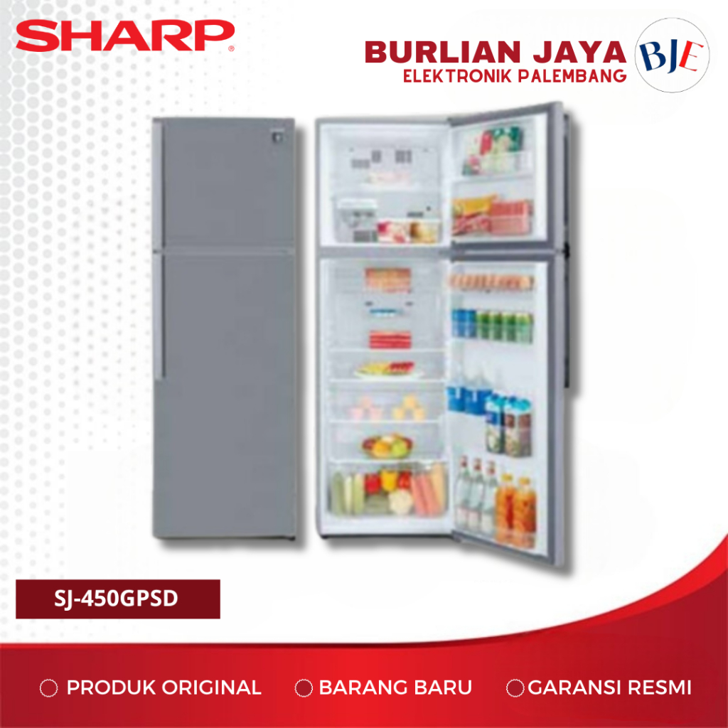 KULKAS 2 PINTU SHARP SJ-450GPSD KULKAS 2 PINTU PALEMBANG